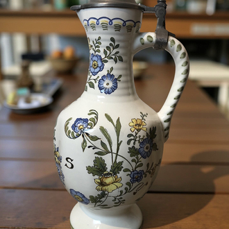 1749 Öncesi Augsburg Esintisi – Alman El Dekoru Sürahi