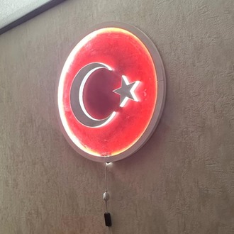 Işıkla Gelen Gurur - Kablolu LED Türk Bayrağı Tablosu