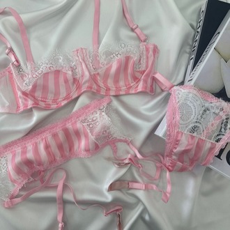BALENLİ ŞEKER PEMBE SATEN JARTİYER