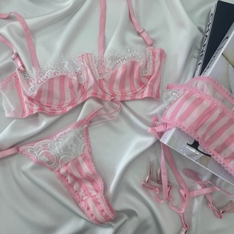 BALENLİ ŞEKER PEMBE SATEN JARTİYER