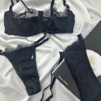 BALENLİ SATEN JARTİYER & MİNİ DRESS SET