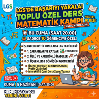 ÖZEL MATEMATİK DERSİ (DETAYLAR AÇIKLAMA)