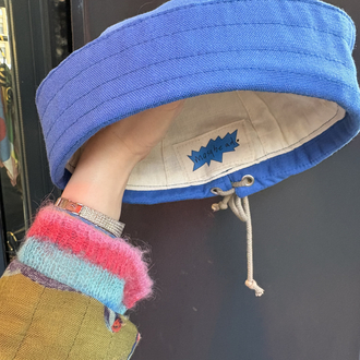 Blue Cotton Sailor Hat