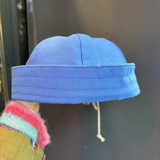 Blue Cotton Sailor Hat