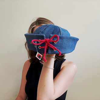 Denim Sailor hat