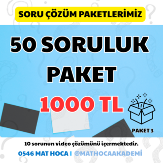Soru Çözüm Paketi 3 (50 Soruluk Paket)