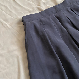 Cotton Lacivert Etek
