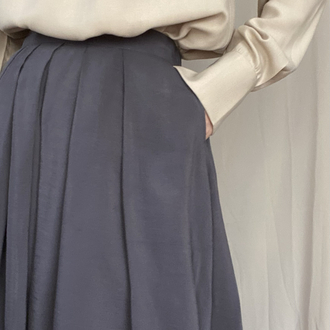 Cotton Lacivert Etek