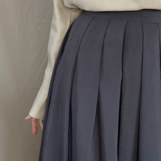 Cotton Lacivert Etek
