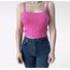 Pembe Triko Crop Bluz