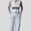 Krem Triko Crop Yelek