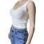 Beyaz Triko Crop 