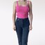Pembe Triko Crop Bluz
