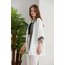 Beyaz Kimono Keten Takım