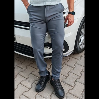  Premium Likralı Jogger Pantolon-Füme