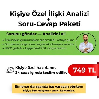Kişiye Özel İlişki Analizi  +  Soru-Cevap Paketi