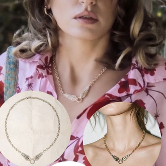 Yeşil Taşlı Leyla Kolye 