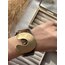 Kehribar Kemik Gold Detay Kelepçe