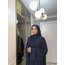 Lacivert melek abaya takım