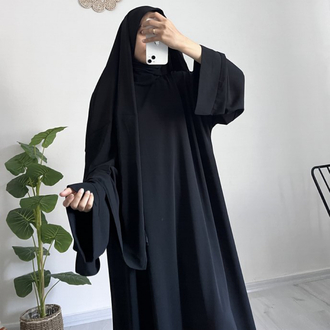 Siyah abaya takım