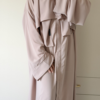 Vizon çıtçıtlı abaya takım