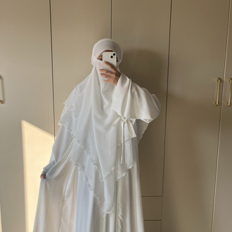 Dubai ipeği abaya takım