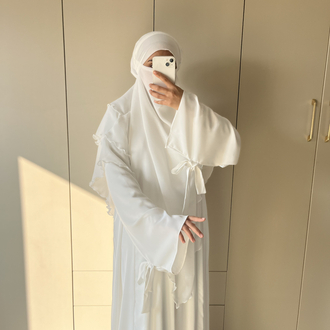Dubai ipeği abaya takım
