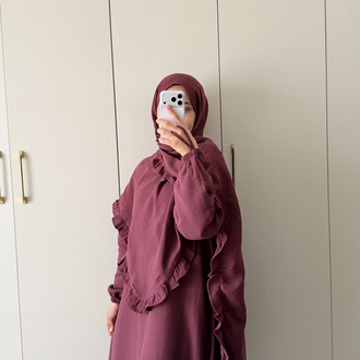 Bordo Müslin takım