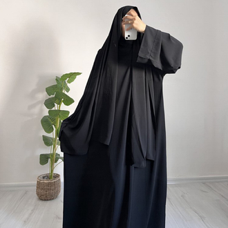 Siyah abaya takım