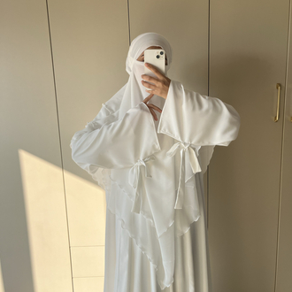 Dubai ipeği abaya takım