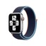 Apple Watch Seri SE Spor Loop Dokuma Kordon (Koyu Lacivert)