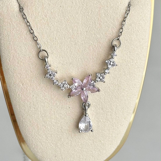 Blossem Çelik Kolye | Silver