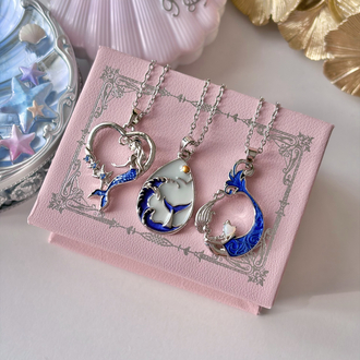 Mermaid Tale Çelik Kolye | Silver
