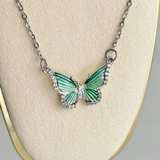 Fairy Butterfly Çelik Kolye | Silver