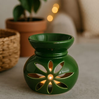 Seramik lotus buhurdanlık