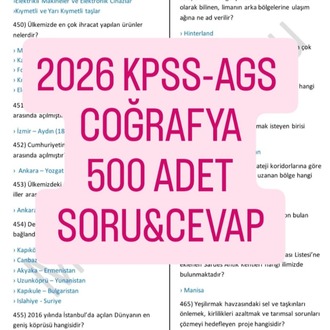 2500 ADET SORU CEVAP KPSS GENEL KÜLTÜR SETİ TARİH-COĞRAFYA-VATANDAŞLIK