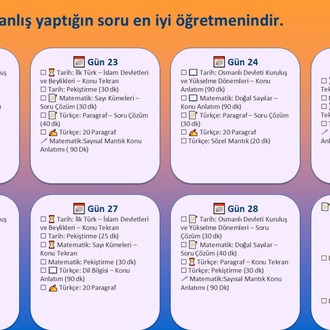 2026 KPSS 8 AYLIK ÇALIŞMA PROGRAMI 