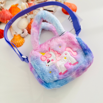 LİLA UNİCORN PELUŞ ÇANTA
