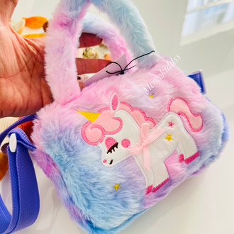 LİLA UNİCORN PELUŞ ÇANTA