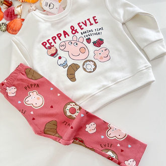 PEPPA PİG DESENLİ TAYTLI TAKIM