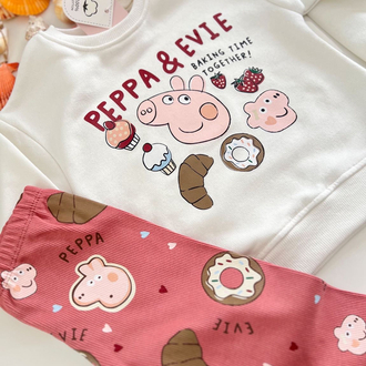 PEPPA PİG DESENLİ TAYTLI TAKIM