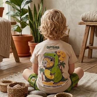 CAPYBARA DESENLİ ŞORTLU TAKIM