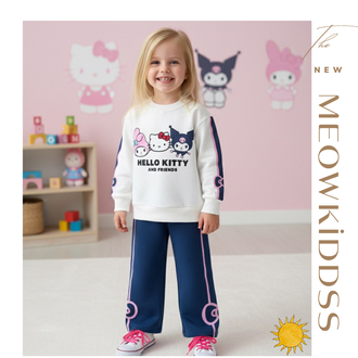 HELLO KİTTY&KUROMİ DESENLİ TAKIM