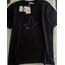SİYAH ÖNÜ DESENLİ TSHIRT