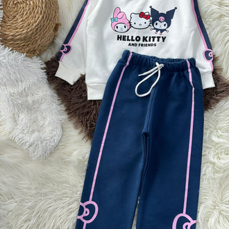 HELLO KİTTY&KUROMİ DESENLİ TAKIM