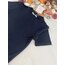 LACİVERT BİSİKLET YAKA KADIN TSHIRT