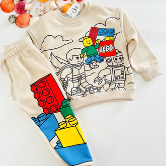 LEGO DESENLİ ALT ÜST TAKIM