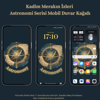 Kadim Merakın İzleri: Astronomi Serisi – Dijital Mobil Duvar Kağıdı