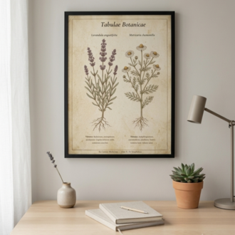  Nostaljik Bilim & Botanik Arşivi: İbn-i Sina Şifalı Bitkiler Dijital İndirilebilir Poster 