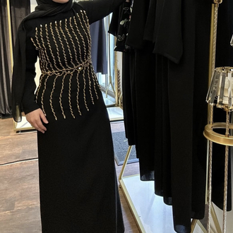 Starablez  gold elbise 